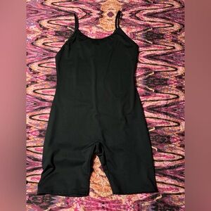Foxblood biker shorts bodysuit